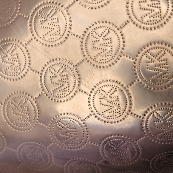 Michael Kors Metallic Signature Gold Shoulder Bag - Picture 9 of 13